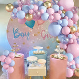 Triogift Pink Blue Balloon Garland Arch Kit Baby Shower Birthday Party Decoration Latex Balloon Wedding Anniversary Confetti Decor Globos