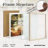 Triogift 11Pcs Wood Picture Frames For Wall Hanging Photo Frame Wooden Frame For Home Wedding Party Decorations Family Photo Frame Wall