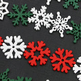 Triogift (50 Pieces/pack) 23mm Christmas Snowflake Wood Chips Colorful Diverse New Year's Holiday Party Window Decoration Props Toys DIY