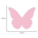 Triogift 36inch Mushroom House KT Board Butterfly Flower Fairy Cutout for Birthday Party Decoration Girl Baptism Baby Shower Supplies