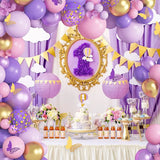 Triogift Butterfly Pink Purple Balloon Garland Arch Kit Birthday Party Decor Kids Baby Shower Latex Ballon Chain Wedding Party Supplies