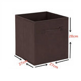 Triogift Foldable Fabric Storage box Cube Bins Cloth Organizer storage Baskets Folding Nursery Closet Drawer Features Dual Handles