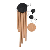 Triogift Wind Chimes Wood Metal Outdoor Wind Chime Wall Hanging Decor Home Decoration Crafts Garden