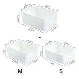 Triogift Desktop Storage Box Sundry Storage Student Snack Plastic Cosmetic Storage Box Household Kitchen Sorting Box Makeup Box