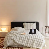 Triogift  Tuscan Imitation Fur Blanket for Winter Luxury Warmth Super Comfortable Blankets for Beds High-end Warm Winter Blanket for Sofa