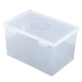 Triogift  Mask Storage Box Plastic Transparent Storage Container Keep Tidy Organizer