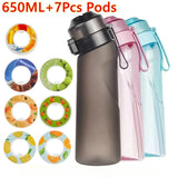 Triogift  -  Air Flavored Water Bottle Scent Up Water Cup Sports Water Bottle For Outdoor Fitness Fashion Water Cup With Straw Flavor Pods