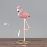 Triogift Elegant Flamingo Figurines