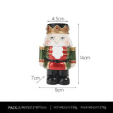 Triogift  European Nutcracker Candlestick Decoration Ins Wind Home Living Room Desktop Decoration Candle Stand Christmas Resin Decoration