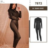 Triogift  Plus Size Sexy Leopard Jumpsuit Women Wet Look Catsuit Erotic Allure Zipper Open Crotch Porn Bodysuit Mistress Sex Costumes