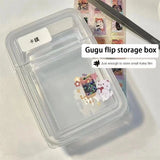 Triogift High Quality Flip Top Transparent Storage Box Can Be Used Repeatedly Card Film Storage Box Fine Workmanship Simple And Delicate