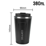 Triogift  -  1pc 380ml 510ml Coffee Mug for Tea Water Coffee Car Thermos Cup Leak_Proof Travel Thermo Cup Double Stainless Steel Thermo Cafe