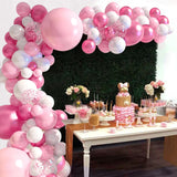 Triogift Pink Macaron Balloon Garland Arch Kit Wedding Birthday Party Decor Kid Baby Shower Latex Ballon Chain Wedding Party Decor Balloo