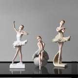 Triogift Nordic Creative Elegant Ballet Girl Ornaments, Living Room, Bedroom Desk Furnishings, Friend Gift, Resin Dancer Decoration