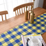 Triogift  Christmas Decorations Yarn-dyed Plaid Xmas Table Runner Festive Decor Tablecloth Nordic Rectangular Table Mat House warming gift