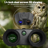 Triogift PVS32 Helmet Night Vision Digital Infrared Binoculars HD 1080P Video Camera 8X Zoom Long Range Head Mounted Night Vision Goggles