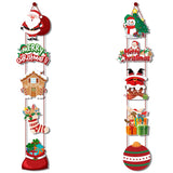 Triogift Merry Christmas Hanging Door Banner Santa Claus Snowman Couplet Christmas Decorations For Home Xmas Gifts Navidad New Year noel