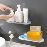 Triogift  Bathroom Shelf Toilet Shelf Free Punch Shampoo Shower Shelf Seasoning Bottle Bracket Kitchen Bathroom Accessories