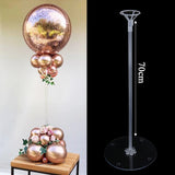 Triogift 70cm Balloon Stand Holder Wedding Decor Balloons Birthday Party Decorations Kids Adult Ballon Arch Baloon Stick Party Supplies