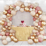 Triogift Pink Gold Balloon Garland Arch Kit Wedding Birthday Party Decoration Adult Kids Baby Shower Decor Ballon Wedding Supplies