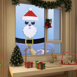 Triogift Christmas Door Window Stickers Felt Cloth Snowman Santa Claus Elk Wall Sticker Christmas Home Decoration Happy New Year 2024