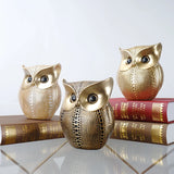 Triogift Creative Resin Owl Ornaments Living Room Office Table Decorative Handicrafts Home Desktop Decoration Accessories, Friend Gifts