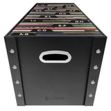 Triogift Snap-N-Store Vinyl Records Storage Box with 13 Count Record Guides, Black, Adults