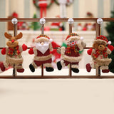 Triogift  Home Decoration Santa Snowman Ornaments Xmas Tree Hanging Toys Christmas Tree Decoration Home Decor Present Xmas Children's Gift