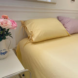 Triogift Pastel Pillowcase With Ties Bedding Set