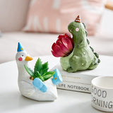 Triogift Animal Themed Flower Pots