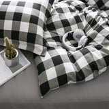 Triogift Heavy Grid Bedding Set