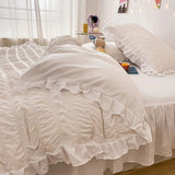 Triogift Ribbed Softie Bedding Set