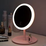 Triogift Halo Pink Round Makeup Mirror