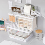 Triogift White Desktop Shelf Organizer