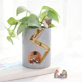 Triogift Animal Secret Home Cute Plant Pot