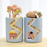 Triogift Animal Secret Home Cute Plant Pot