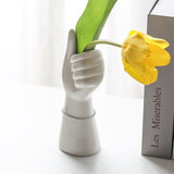 Triogift Arm Shaped Ceramic Vase