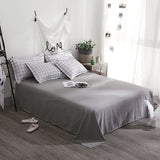 Triogift Plain Grid Bedding Set