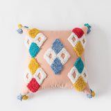 Triogift Bohemian Geometry Tufted Pillow