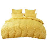 Triogift Zig Zag Fringe Duvet Cover Set