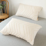 Triogift Zig Zag Fringe Duvet Cover Set