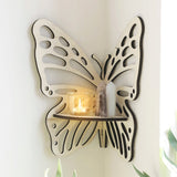 Triogift Butterfly Wings Corner Shelf