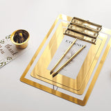 Triogift Elegance Stylish Golden Clip Boards