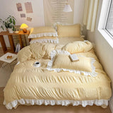 Triogift Chic Girl Ruffle Bedding Set