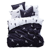 Triogift Christmas Trees and Deers Bedding Set