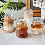 Triogift Cold Coffee Retro Glass Cup