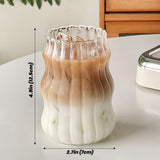 Triogift Cold Coffee Retro Glass Cup