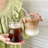 Triogift Cold Coffee Retro Glass Cup