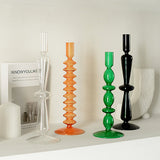 Triogift Danish Pastel Colorful Layered Candle Stick