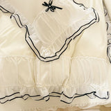 Triogift Coquette Princess Ruffle Bedding Set